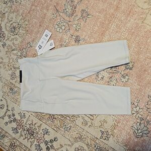 RBX Active Bone Colored Knee Length Compression Capri with Pockets - Size S